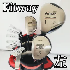 レフティ Fitway フィットウェイ メンズ ゴルフ クラブ セット 初心者 入門 バッグ付き フルセット 左利き パター付 11Y-29