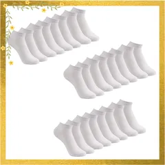 [Caudblor] 靴下 くるぶしソックス カジュアル スニーカーソックス ショート フリーサイズ 男女兼用 12足セット 1