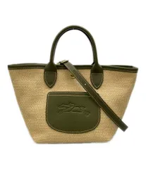 美品 ロンシャン 2WAY ハンドバッグ ショルダーバッグ 斜め掛け バスケットバッグ レディース Longchamp