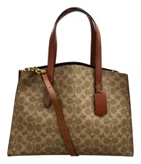 コーチ ハンドバッグ ショルダーバッグ 2WAY 斜め掛け チャーリー キャリーオール キャンバス シグネチャー 31210 レディース COACH