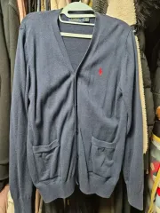 ポロ ネイビー カーディガン XLサイズ