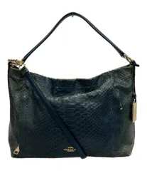 コーチ 2wayトートバック ショルダーバッグ 斜め掛け パイソン柄 レディース COACH