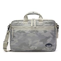 Harvest Label 2-Way Briefcase, A4 Size, for Men and Women, HT-0158, Light Gray