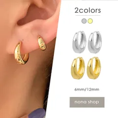 ピアス フープ リング ワンタッチ サークル ドロップ 雫 シルバー ゴールド ミニ 小ぶり 小さめ 上品 シンプル おしゃれ プチ 韓国風 普段使い 仕事用 オフィス 6mm 12mm