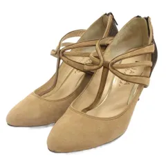 ダイアナ DIANA パンプス ヒール スエード 茶 ブラウン 23.5㎝