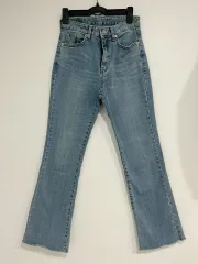 未使用 弱起毛 ロングブーツカット パンツ ズボン 25 /S