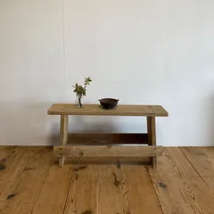アンティーク 古家具 木製 ベンチ 飾り台 花台 y375