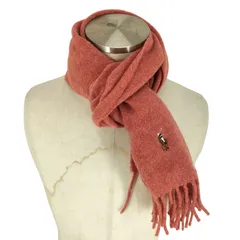 ポロラルフローレン POLO RALPH LAUREN ITALY製 ポニー刺繍 ウール フリンジマフラー メンズ 表記無 