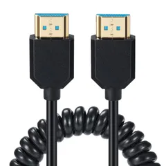 HDMI ケーブル L字 48Gbps 8K 60Hz 2.1version/1.2M (オス-オス) [オス-オス]
