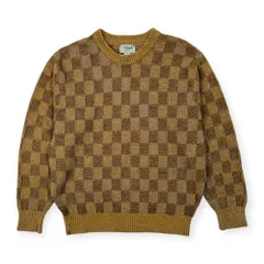 Crocodile クロコダイル チェック柄 市松模様 ニット セーター サイズ M /メンズ