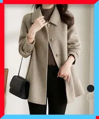 新品 テーラードジャケット レディース ミディコート 着やせ 細見え 韓国風 通勤【送料無料】