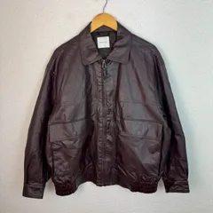 FREAK'S STORE フリークスストア フェイクレザー ブルゾン ジャケット ブラウン Mサイズ メンズ 古着 ストリート