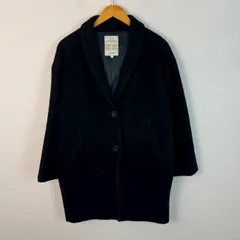 my STANDARD studio CLIP コート ジャケット ショールカラー ブラック Lサイズ レディース 古着 ナチュラル シンプル