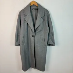 ZARA ザラ チェスターコート ジャケット オーバーサイズ グレー Sサイズ レディース 古着 モード シンプル