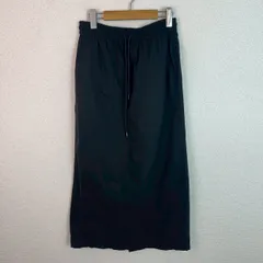 green label relaxing グリーンレーベルリラクシング ロングスカート 無地 ブラック Fサイズ レディース 古着 シンプル カジュアル