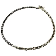 ボッテガヴェネタ BOTTEGAVENETA ロゴ チェーン ネックレス ベネチアン パイプロープ コンビ ネックレス シルバー925 シルバー レディース 【中古】のサムネイル