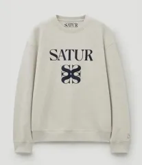 セター SATUR Classic ロゴ スウェットシャツ メランジ スウェット