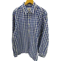 エディーバウアー Eddie Bauer 90-00S 白タグ L/S ポケット チェック シャツ メンズ import：XL 