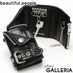 ビューティフルピープル キーケース beautiful people スマートキー 本革 カード 小銭入れ ライダースキーケース レディース 511904 black