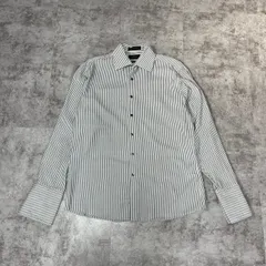 00s Claiborne 白黒ストライプ ドレスシャツ L