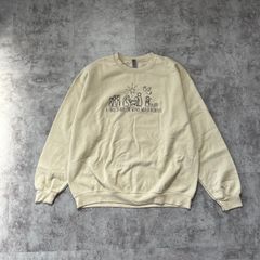 6AS6 スウェット ベスト ベージュ 日本製 オーバーサイズ 古着 - メルカリ