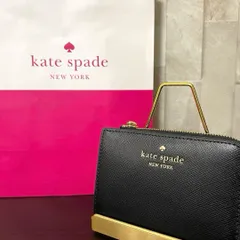 早い者勝ち！訳あり新品 kate spade 二つ折り財布 ブラック