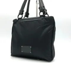 【美品】サルヴァトーレフェラガモ  ハンドバッグ 黒 ナイロン レザー トートバッグ ブラック 軽量