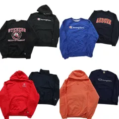 古着卸 まとめ売り チャンピオン Champion スウェット 8枚セット (メンズ L ) フーディー スタンドカラー カレッジ風 中古 古着 ND0969