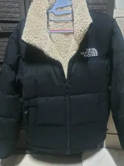 THE NORTH FACE ザノースフェイス フリース裏地 ダウンジャケット ブラック