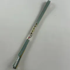 【美品】 帯締め 優品 フォーマル 幾何学模様 金糸 ぼかし 灰緑 正絹 和装小物  【中古】