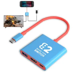 QIHEBEN Switch 2用ドック HDMI 2.0/PD100W/USB3.0搭載 4K@60Hz対応 純正同等性能のTVモード拡張端子（新型 Switch 2互換） 1