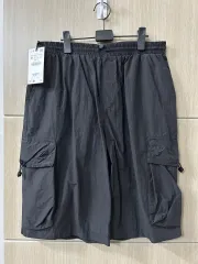ZARA ザラ パラシュート バミューダ カーゴ ショーツ Black 8281/390
