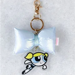 ☆ サックス/バブルス ☆ The Powerpuff Girls×Flapper リボンチャーム パワーパフガールズ キーホルダー F258121 THE POWERPUFF GIRLS パワパフガールズ バッグチャーム キーチャーム キーリング キラキラ