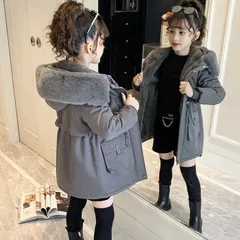 キッズ 中綿コート 女の子 ガールズ 子供服 子供コート ダウン綿コート ロングコート アウター 通学 防寒 秋冬 ジュニア キッズジャケット あったかジャケット 可愛い 防寒 保温 小学校 通学 hzyfa29☆DZ30