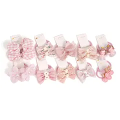 新品 ベビー ヘアゴム リボン 髪ゴム 子供 キッズ ヘアアクセサリー 赤ちゃん 髪留め ゴム 女の子 幼児 髪飾り 可愛い かわいい おしゃれ 20点セット 小学生 保育園 入学式 入園式 卒業式 卒園式 発表会 結婚式