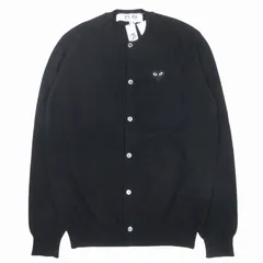 COMME des GARÇONS PLAY ブラックカーディガン 新品タグ付き 中古・古着通販】PLAY COMME des GARCONS (プレイコムデギャルソン