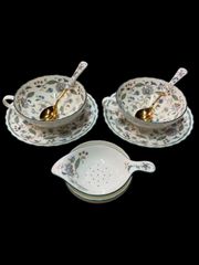 ❤ Noritake カリフパレスティーカップペア&ストレーナ＋ケーキ皿