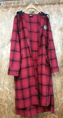 NBAアトランタ・ホークス CHECK ロング フード シャツ