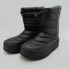 ZARA ザラ フラットキルティングアンクルブーツ スノーブーツ ブラック 黒 ウィメンズ EU36 B-9-3