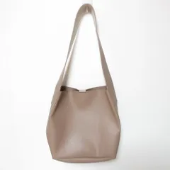 美品 TOPKAPI EFOLE トプカピエフォル フェイクレザー ワイドベルト ショルダーバッグ ブラウン レディース 古着 中古 USED