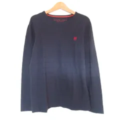 美品 BLACK LABEL CRESTBRIDGE ブラックレーベルクレストブリッジ ボーダー ロングカットソー 2 ネイビー メンズ 古着 中古 USED