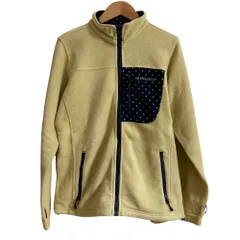 美品 Columbia コロンビア バックアイスプリングスジャケット フリースブルゾン PL3213 Mサイズ ベージュ×ドット レディース 古着 中古 USED