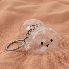 ☆ C ☆ うさぎの毛 キーホルダー ペット 遺毛 ケース 透明 うさぎの毛 キーホルダー ペット 遺毛 チャーム ケース 透明 遺毛入れ 犬の毛収納ボトル メモリアルグッズ うさぎ ウサギ 毛 犬 猫 メモリアル 持ち歩き ペット仏具 ペットロス 形見