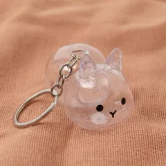 ☆ D ☆ うさぎの毛 キーホルダー ペット 遺毛 ケース 透明 うさぎの毛 キーホルダー ペット 遺毛 チャーム ケース 透明 遺毛入れ 犬の毛収納ボトル メモリアルグッズ うさぎ ウサギ 毛 犬 猫 メモリアル 持ち歩き ペット仏具 ペットロス 形見