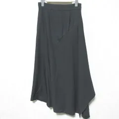 美品 23AW MARW UNITED ARROWS マルゥ ユナイテッドアローズ WEB限定 アシンメトリースカート 9124-673-0022 38 ブラック レディース 古着 中古 USED