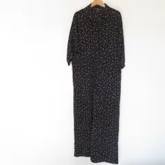 美品 agnes b. TO B BY アニエスベー スター柄 オールインワン つなぎ 38 ブラック レディース 古着 中古 USED