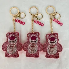 【美品】ロッツォ　ラインストーンキーホルダー3点　トイストーリー 美品 ★