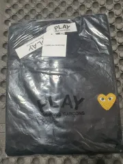 コム・デ・ギャルソン PLAY 黒 長袖 Tシャツ XXL
