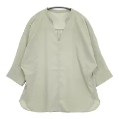 green label relaxing UNITED ARROWS P キーネック スキッパー シャツ ブラウス シャツ ライトグリーン レディース グリーンレーベルリラクシング【中古】5-1204S∞