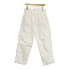 nuterm 102PT-021S Two Tuck Wide Trousers ポリエステルコットン タックワイド パンツ オフホワイト メンズ ニューターム【中古】5-1204G∞